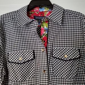 Jones New York checkered shirt / blouse NWT